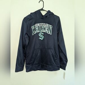 NWT NHL Seattle Kraken Boy's Hooded Sweatshirt Size XL (16/18)